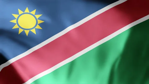Namibia flag waving animation footage 4k Stock Footage 255899664