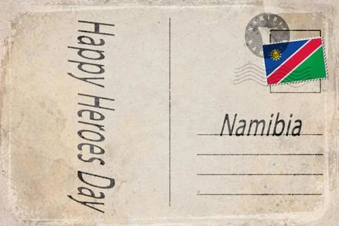 Namibia Heroes Day Celebration Background Stock Illustration