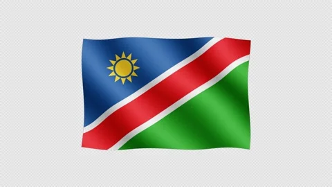 Namibia - High quality animation of waving flag. Video stock 318726830