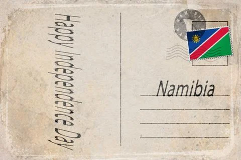 Namibia Independence Day Celebration Background Stock Illustration
