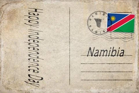 Namibia Independence Day Celebration Background Stock Illustration