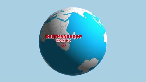 NAMIBIA KEETMANSHOOP ZOOM IN FROM SPACE Stock Footage 177524312