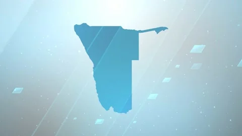 Namibia Map Background Video stock 197951317