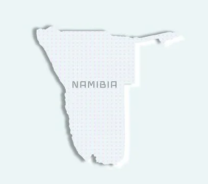 Namibia map Stock Illustration