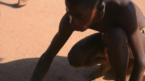 Namibia Namibia Damara tribe traditional life in Damaraland in Damara Living Stock-Footage 37213515