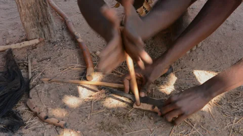 Namibia Namibia Damara tribe traditional life in Damaraland in Damara Living Stock-Footage 37213529
