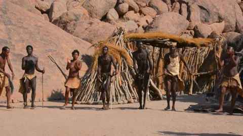 Namibia Namibia Damara tribe traditional life in Damaraland in Damara Living Видео 37213552