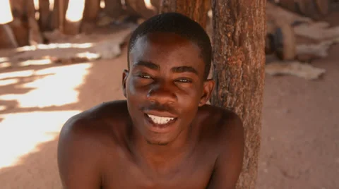 Namibia Namibia Damara tribe traditional life in Damaraland in Damara Living 動画素材 37213585