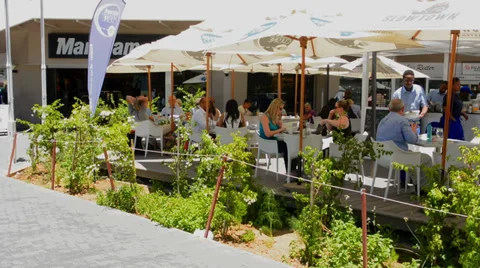 Namibia Namibia Windhoek cafe on Independence Avenue downtown in Capitol city Видео 37212976