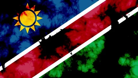 Namibia national flag background animation 動画素材 291616259