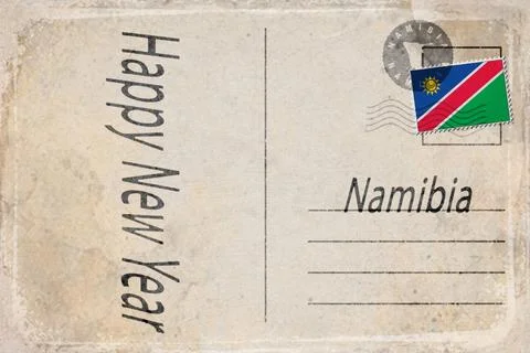 Namibia New Year Background Stock Illustration
