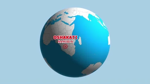 NAMIBIA OSHAKATI ZOOM IN FROM SPACE Stock Footage 177524332