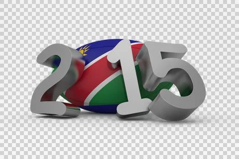 Namibia rugby 2015 message Illustrazione stock