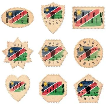Namibia Rundu Postage Stamps Stock Photos