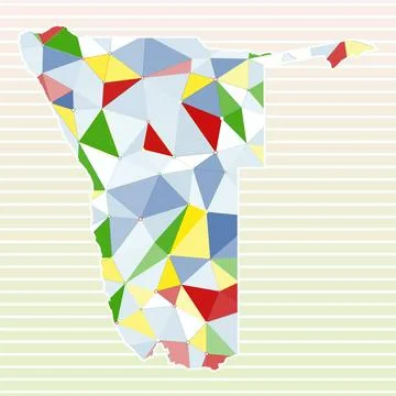 Namibia vector illustration. Namibia design on gradient stripes background... イラスト素材