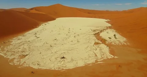 Namibia Vlei Aerial Stock Footage 76786249