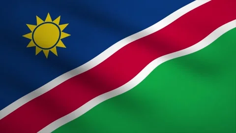 Namibia Waving Flag Background Animation. Looping seamless 3D animation. Mo.. Stock Footage 257290655