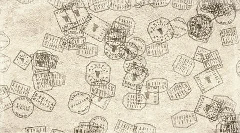 Namibia Windhoek Stamps on Paper Stock Illustration