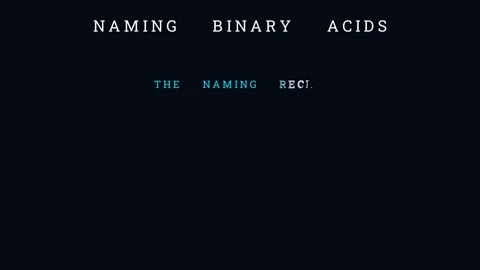 Naming binary acids 스톡 동영상 335190627
