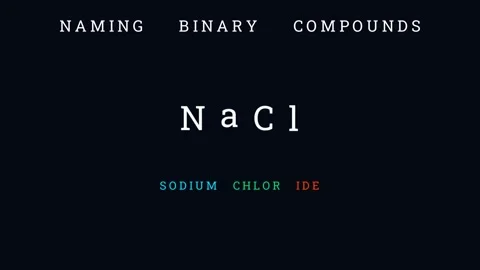 Naming binary compounds 스톡 동영상 335190629