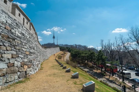 Namsan Tower Stock Footage 106663115