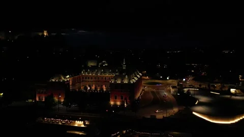 Namur night view 01 Stock Footage 252200473