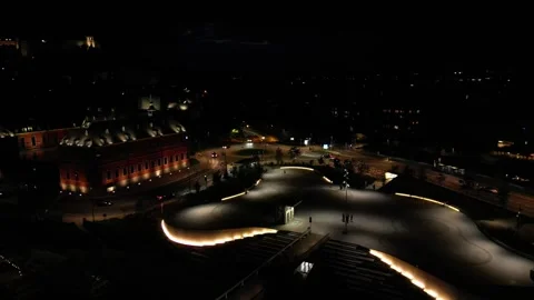 Namur night view 03 Stock Footage 252199925