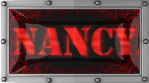 Nancy on led 動画素材 8753493