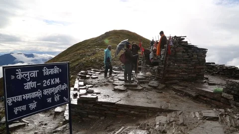 Nanda Devi Raj Jat Himalayan Mahakumbh is a festival in Uttarakhand is Video stock 107961242