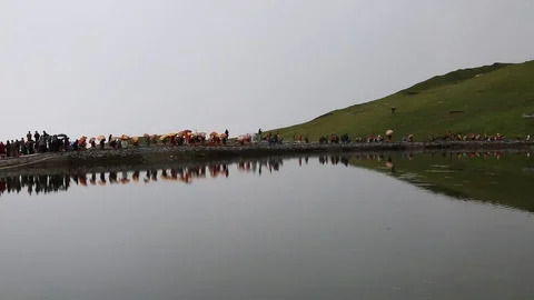 Nanda Devi Raj Jat Himalayan Mahakumbh is a festival in Uttarakhand is Video stock 107992502