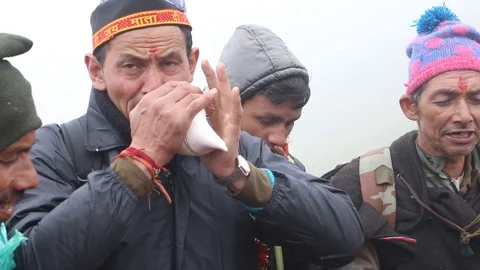 Nanda Devi Raj Jat Himalayan Mahakumbh is a festival in Uttarakhand is Video stock 107996715