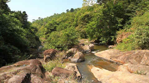 Nangrong waterfall Stock Footage 30480326