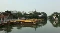 Nanjing Confucius Temple Fuzimiao Iconic Tourist Attraction Boat Passing Commute HD Footage