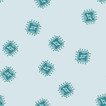 Nano battery glyph seamless pattern Stock Illustration