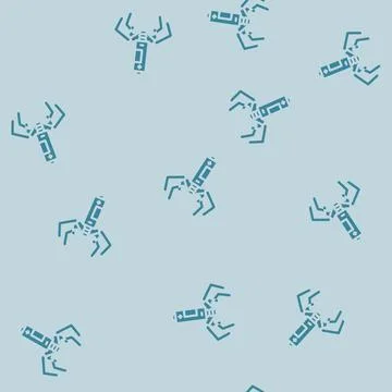 Nano battery glyph vector seamless pattern Illustrazione stock