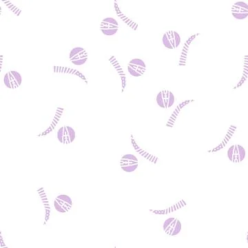 Nano brows glyph seamless pattern Stock Illustration