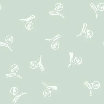 Nano brows line seamless pattern Stock Illustration