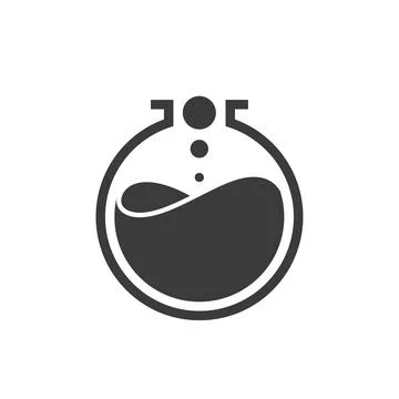 Nano lab logo template Stock Illustration
