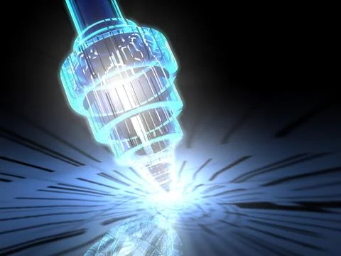 Nano microscope - 3D Stock Illustration