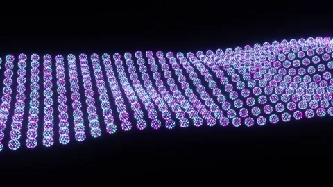 Nano Particle Material Illustration Loop Stock Footage 221516591