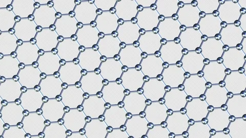 Nano Tech Graphene Structure hexagon loop Spin with an alpha channel Chrome Видео 345728725