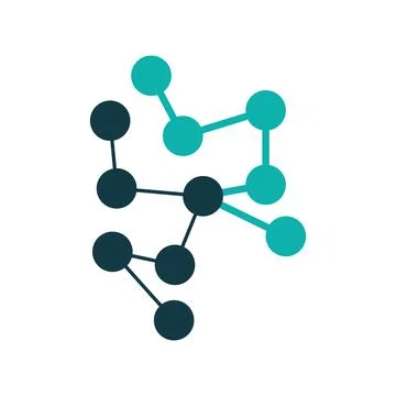 Nano Tech Logo Design. Abstract symbol. For any company. Isolated design symb Stock Illustration
