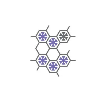 Nano tech related icon on background for graphic and web design. Creative Stock Illustration