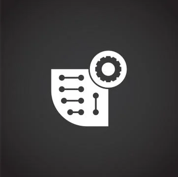 Nano tech related icon on background for graphic and web design. Creative Stock Illustration