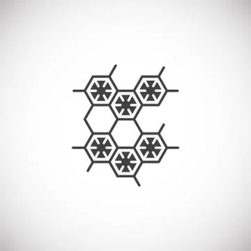 Nano tech related icon on background for graphic and web design. Creative Stock Illustration