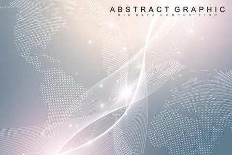 Nano technologies abstract background. Cyber technology concept. Artificial I Illustrazione stock