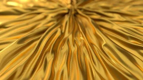 Nano technology cloth material for future space designs. golden sheet with Stock Illustration