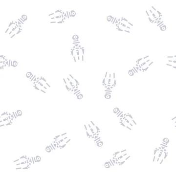 Nano technology glyph vector seamless pattern Stock Illustration