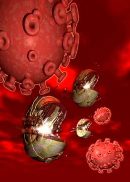Nano technology, illustration Stock Illustration