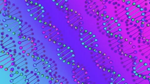 Nano technology. Science background with animation rotation of DNA helix. Stock Footage 115321289